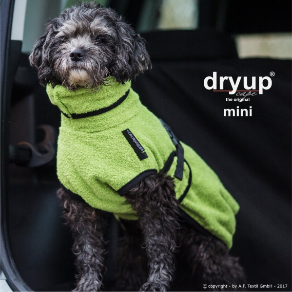DryUp Cape Hundebademantel Mini Kiwi